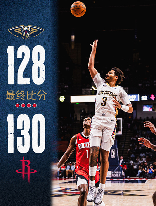 季前赛-火箭险胜鹈鹕 史密斯26+5 杜兰特15分 锡安13+4