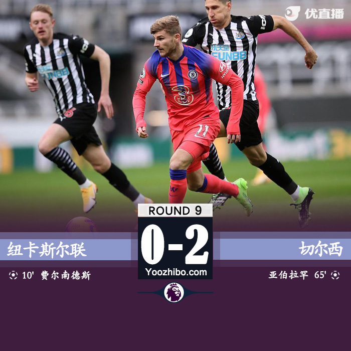 <a href=/zuqiumf/chelsea/ target=_blank class=infotextkey>切尔西</a>2-0纽卡斯尔