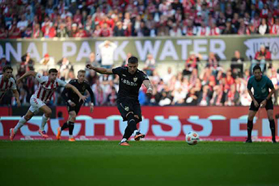 斯图加特2-1逆转科隆，德米罗维奇点射+瓦格诺曼破门，终结客场不胜